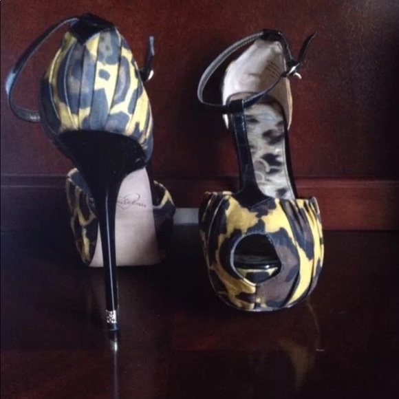 Sam Edelman Leopard Print T-Strap Stilleto - Picture 6 of 8